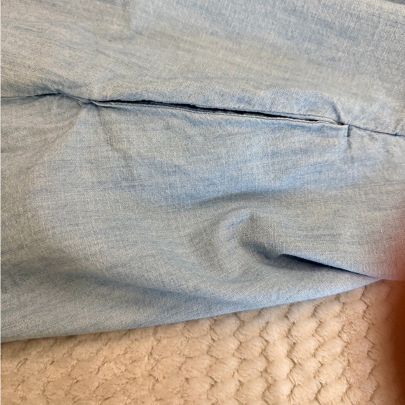 Old Navy Pale Blue Sleeveless Button-Front Midi Dress - Picture 5 of 7